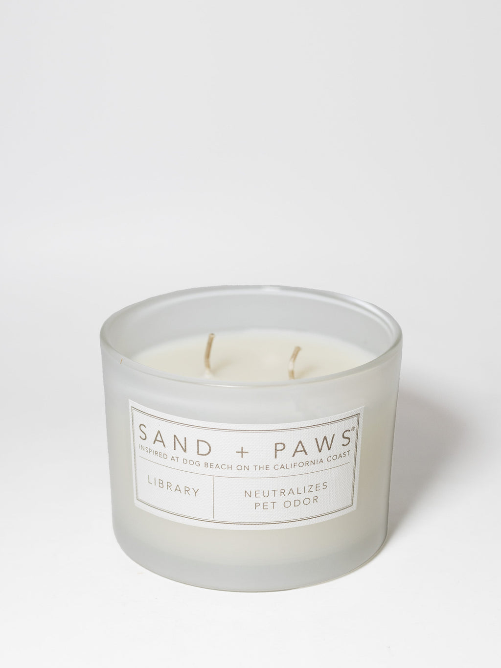 Cozy Sand + Paws Library 12 oz scented candle