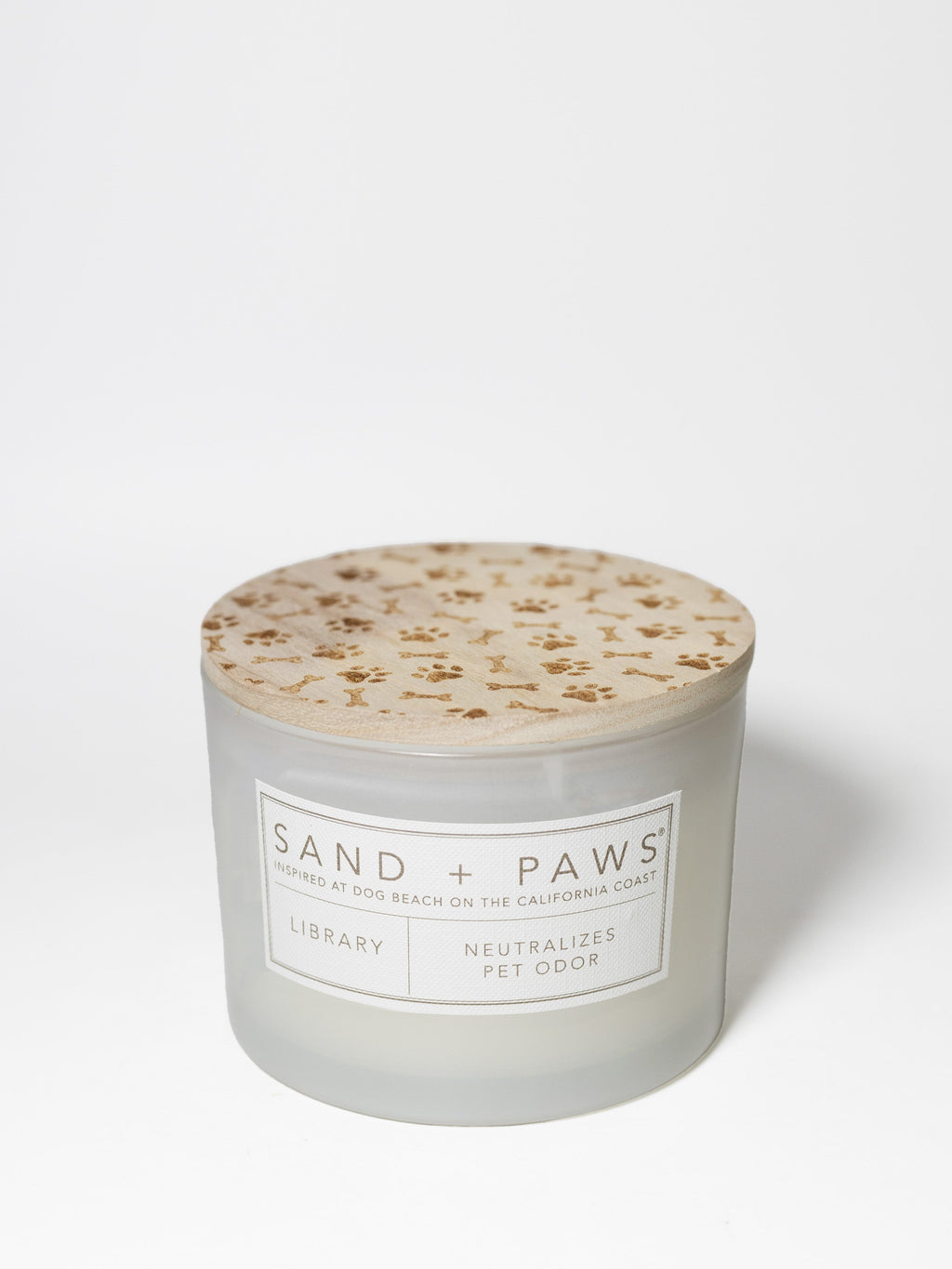 Cozy Sand + Paws Library 12 oz scented candle