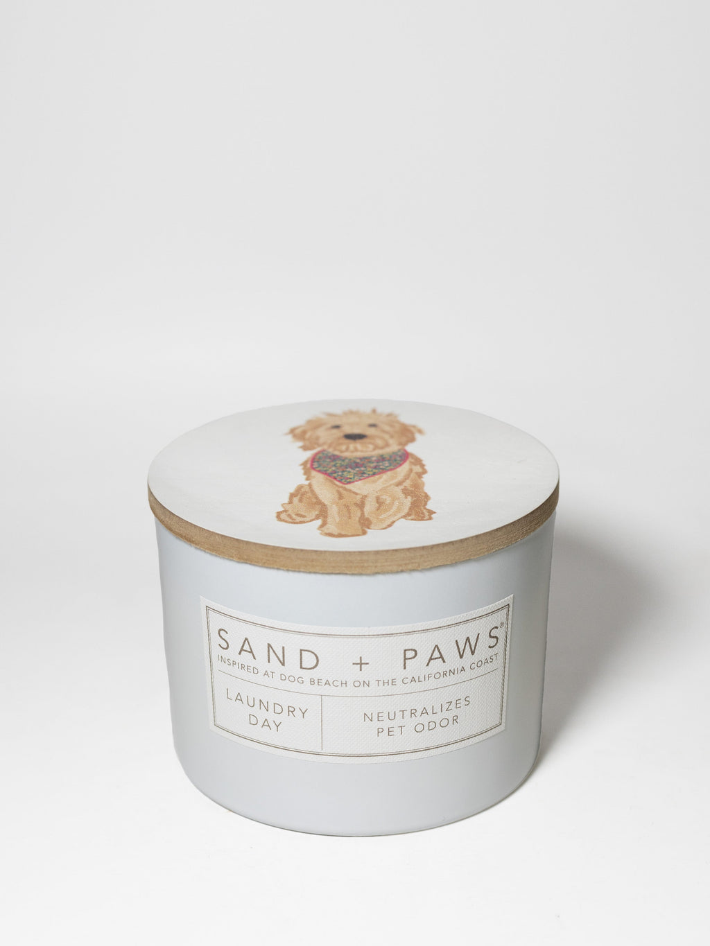Cozy Sand + Paws Laundry Day 12 oz scented candle