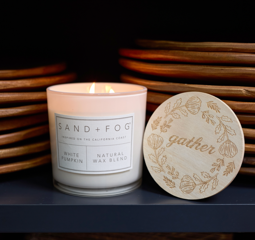 Cozy White Pumpkin 21 oz scented candle