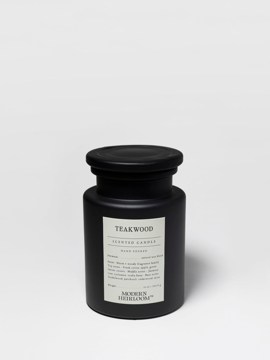 Cozy Teakwood 12 oz scented candle