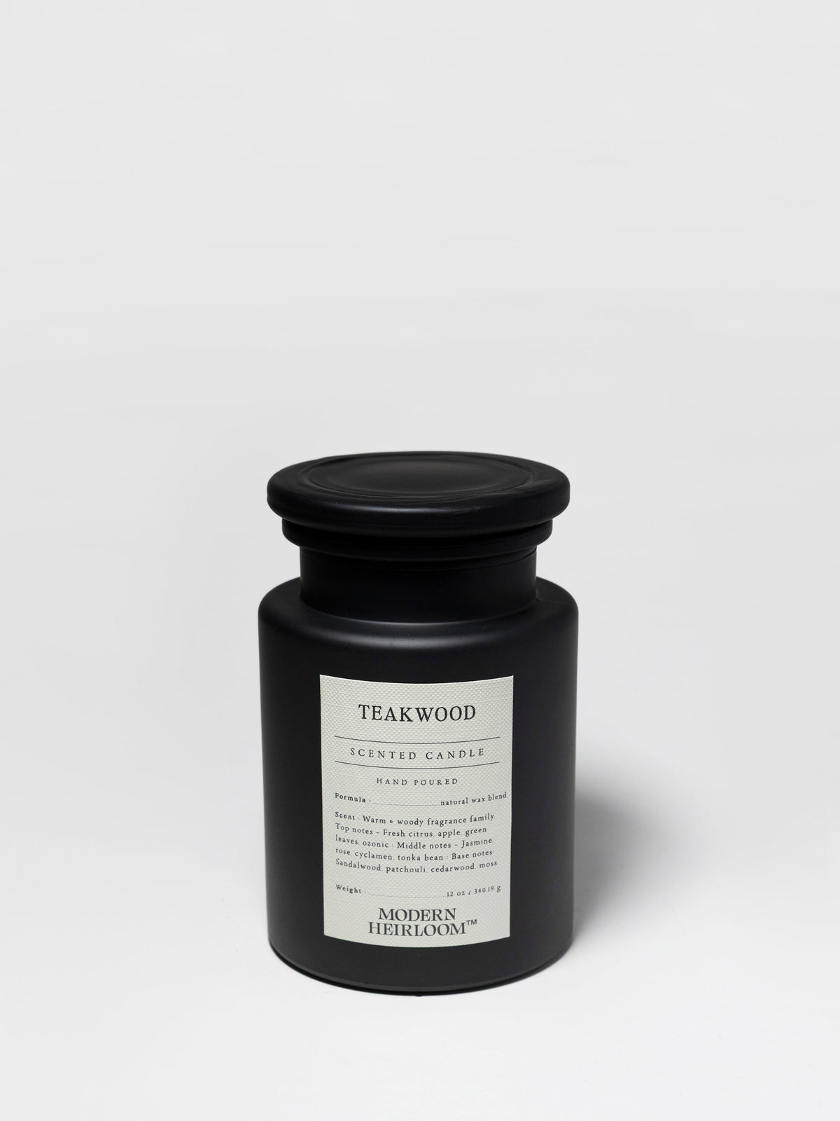 Cozy Teakwood 12 oz scented candle