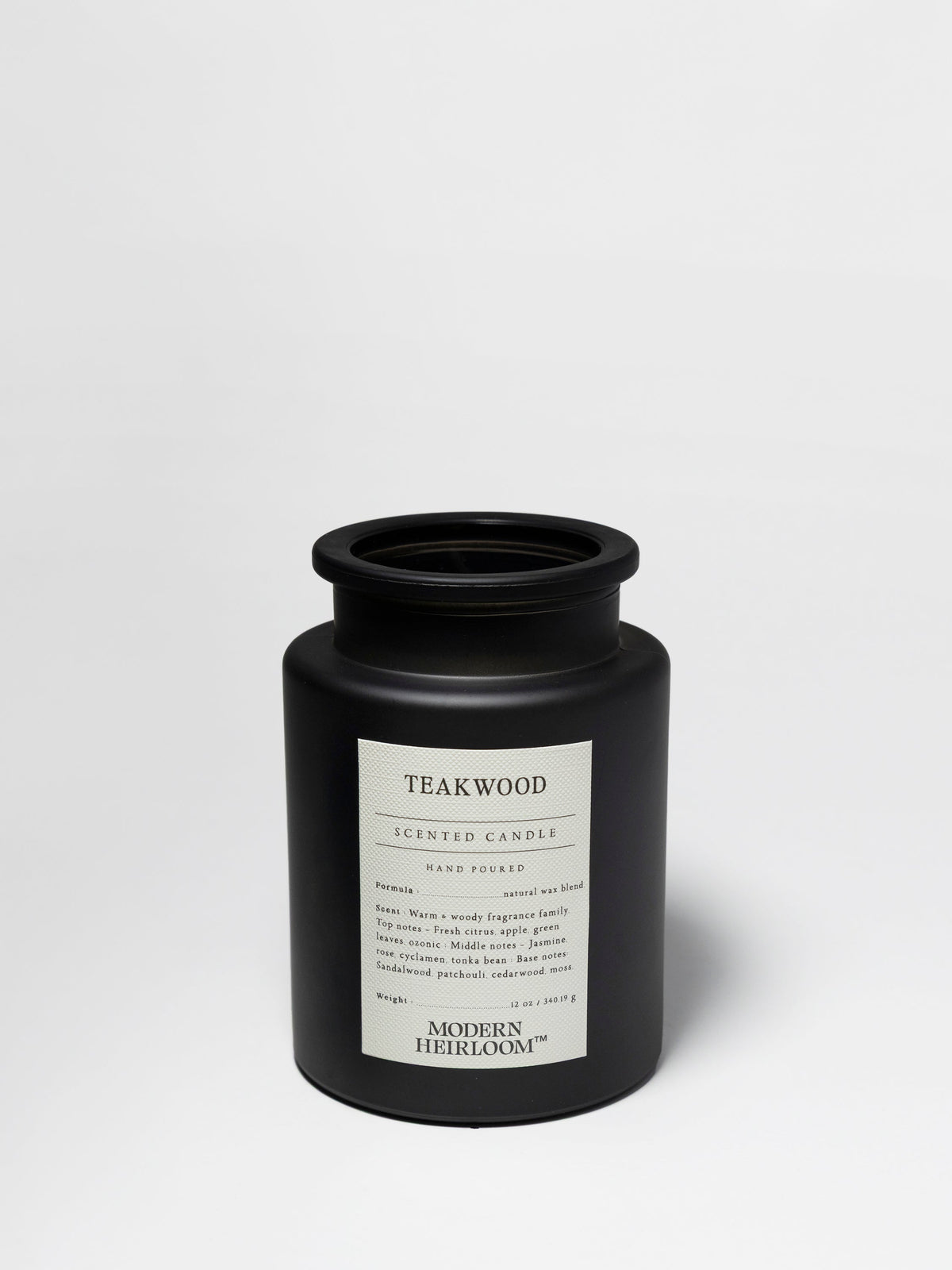 Cozy Teakwood 12 oz scented candle