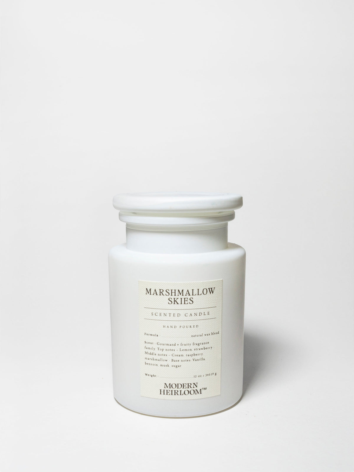 Cozy Marshmallow Skies 12 oz scented candle