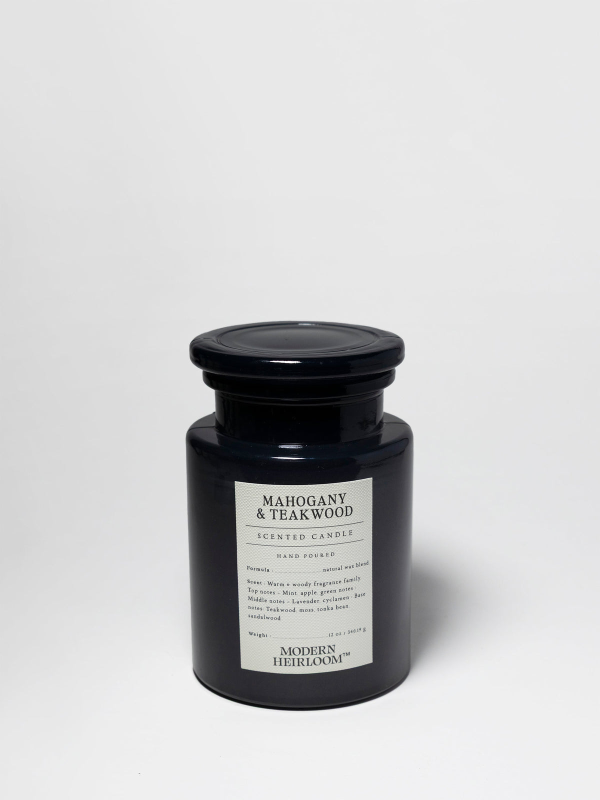 Cozy Mahogany & Teakwood 12 oz scented candle