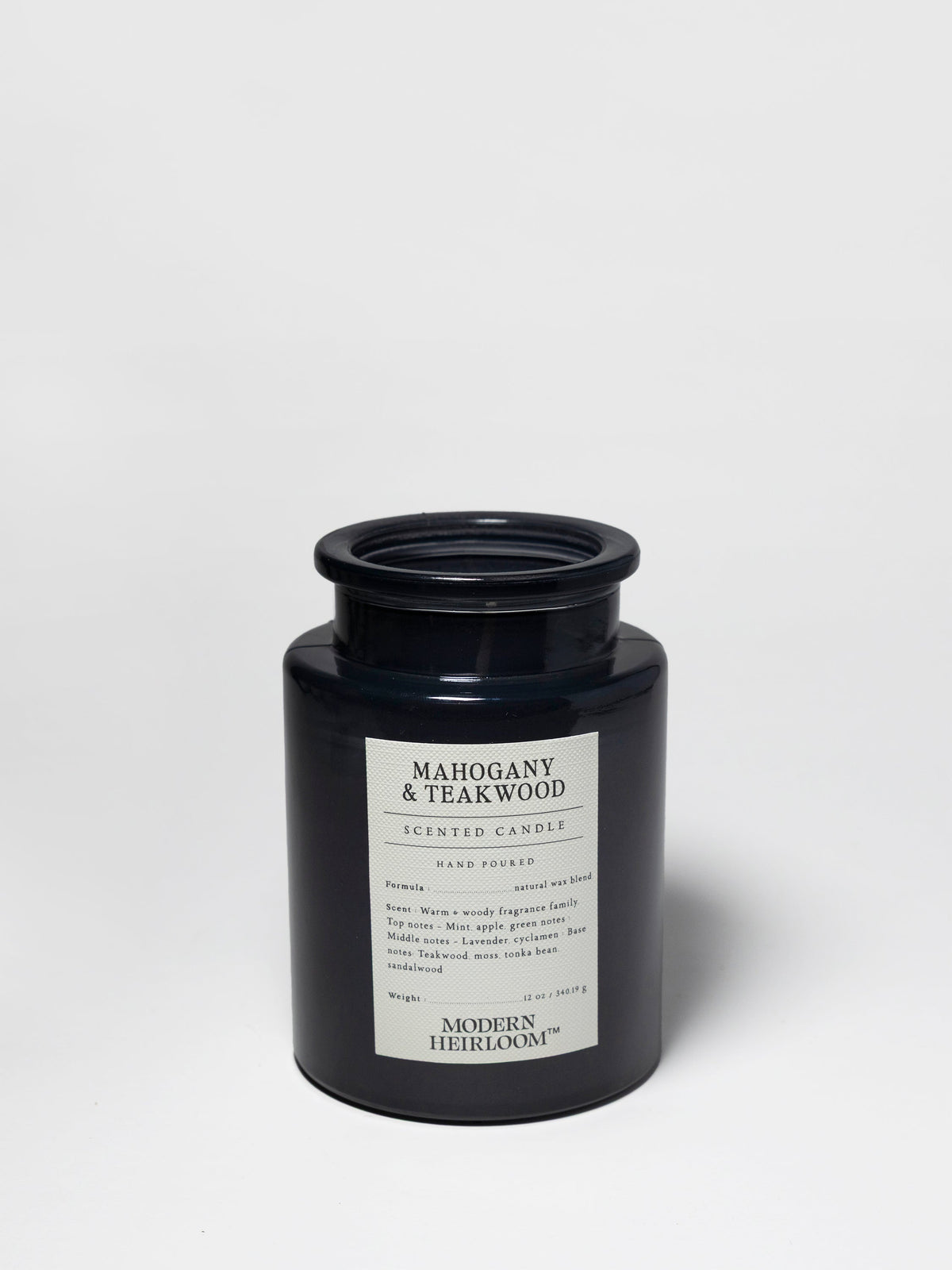 Cozy Mahogany & Teakwood 12 oz scented candle