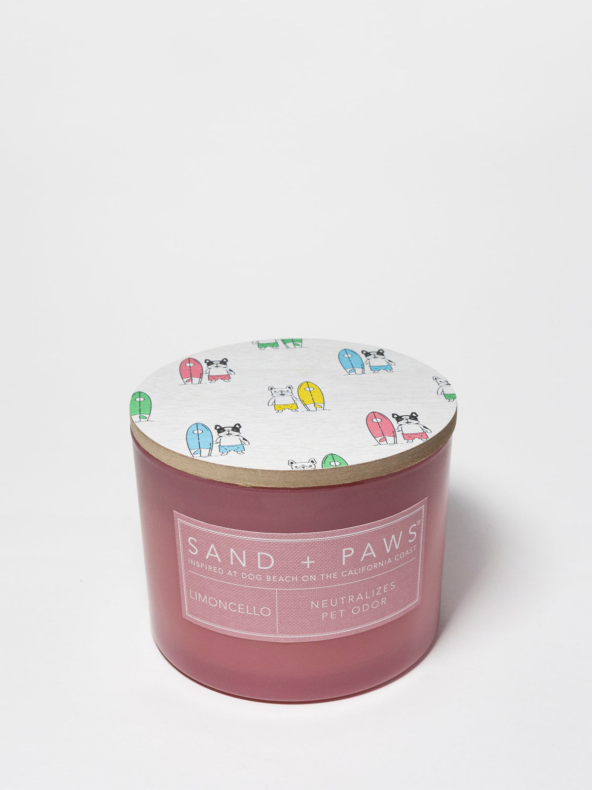 Cozy Sand + Paws Limoncello 12 oz scented candle