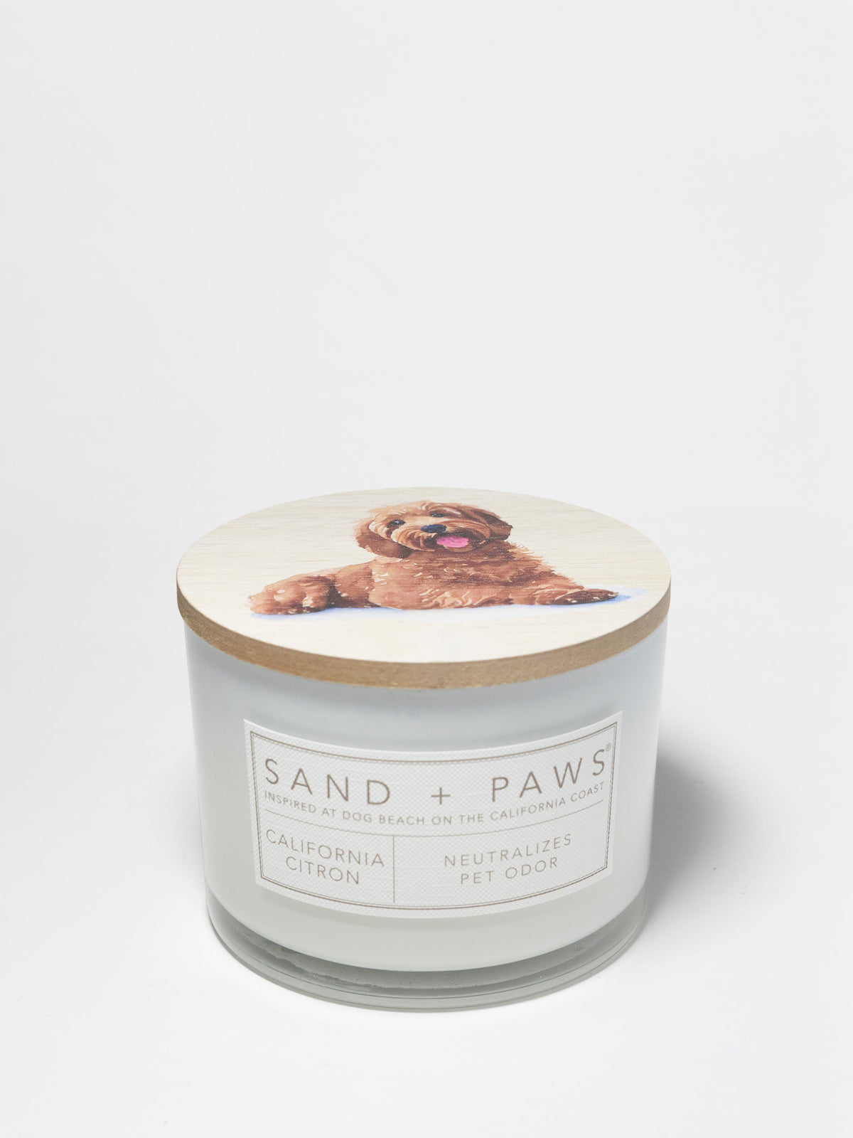 Cozy Sand + Paws California Citron 12 oz scented candle