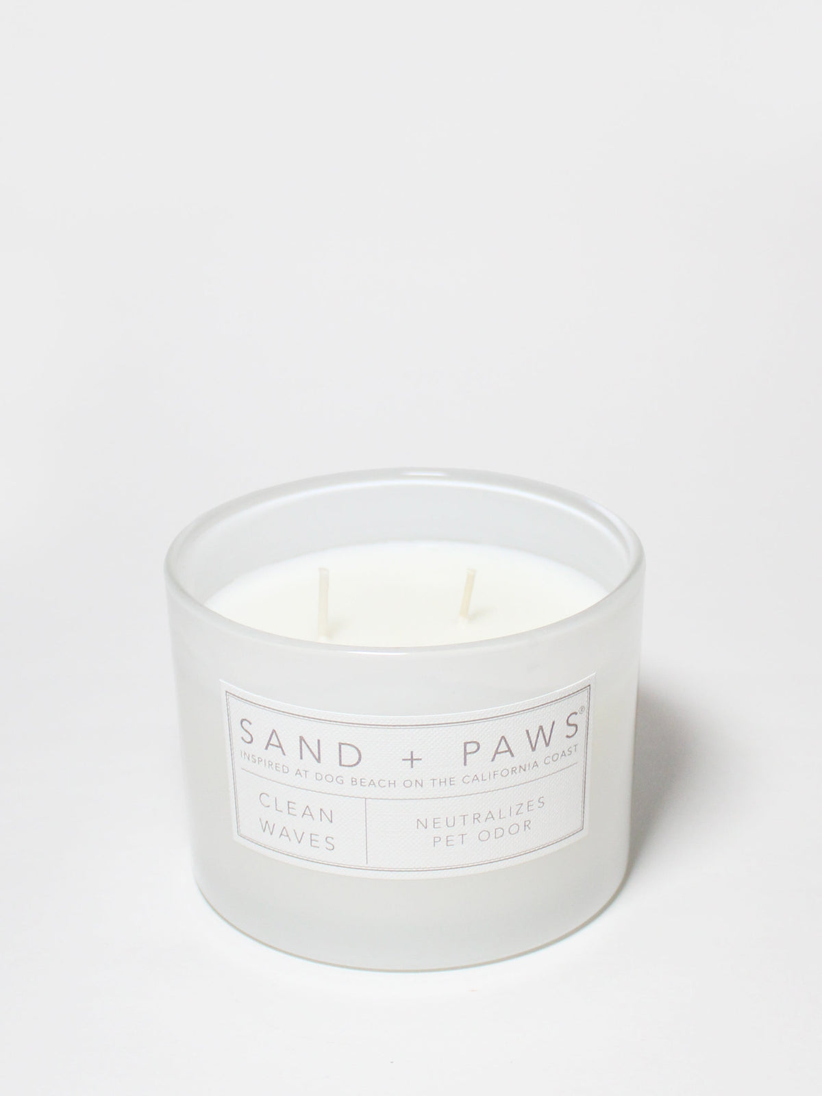 Cozy Sand + Paws Clean Waves 12 oz scented candle