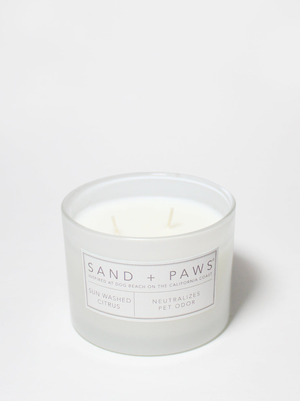 Cozy Sand + Paws Sun Washed Citrus 12 oz scented candle