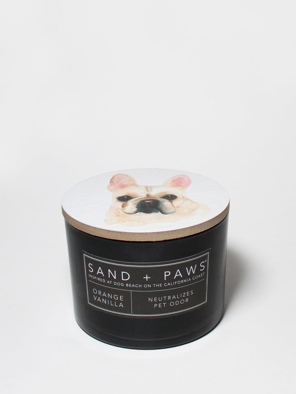 Cozy Sand + Paws Orange Vanilla 12 oz scented candle