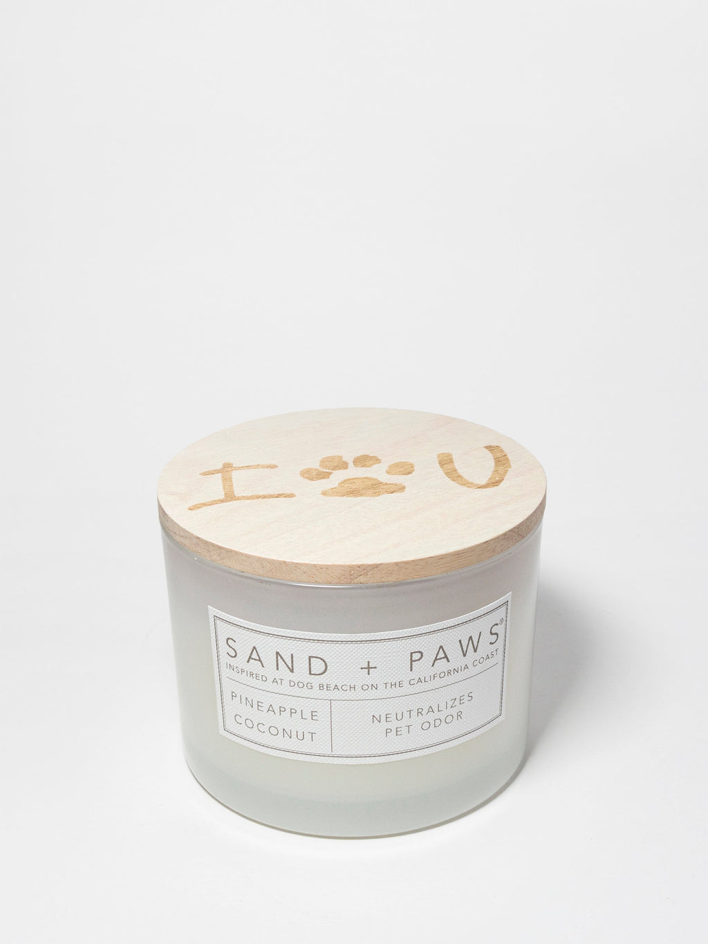 Cozy Sand + Paws Pineapple Coconut 12 oz scented candle