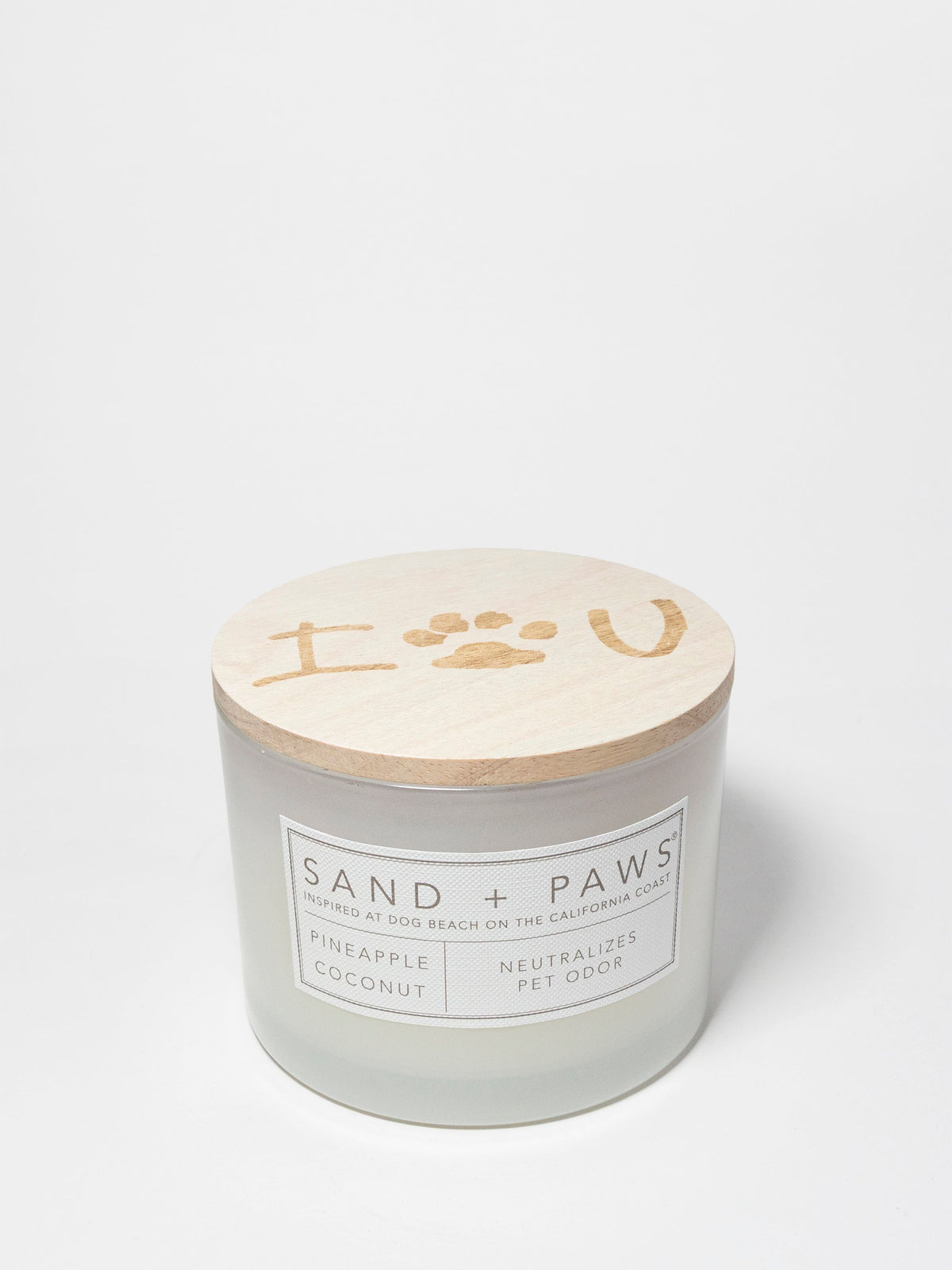 Cozy Sand + Paws Pineapple Coconut 12 oz scented candle