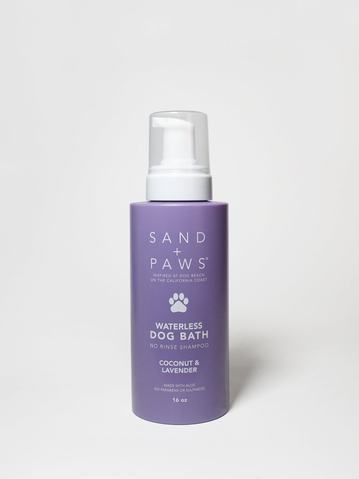 Elegant Sand + Paws Waterless Dog Bath - Coconut & Lavender