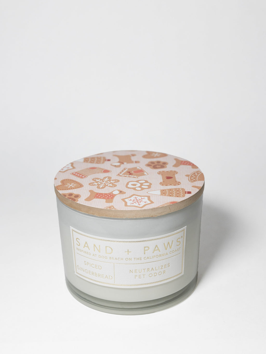 Cozy Sand + Paws Spiced Gingerbread 12 oz scented candle