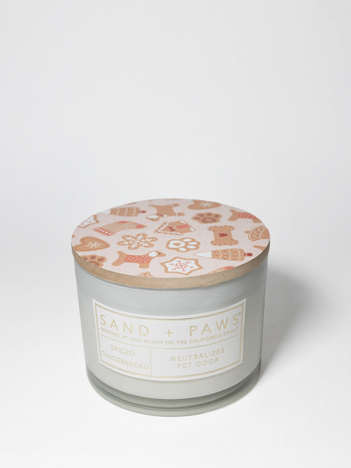 Cozy Sand + Paws Spiced Gingerbread 12 oz scented candle